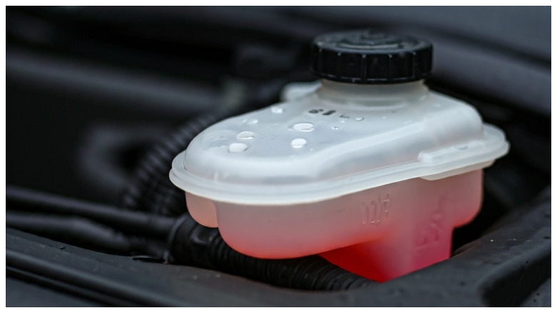 Contenedor de liquido limpia parabrisas de vehiculo